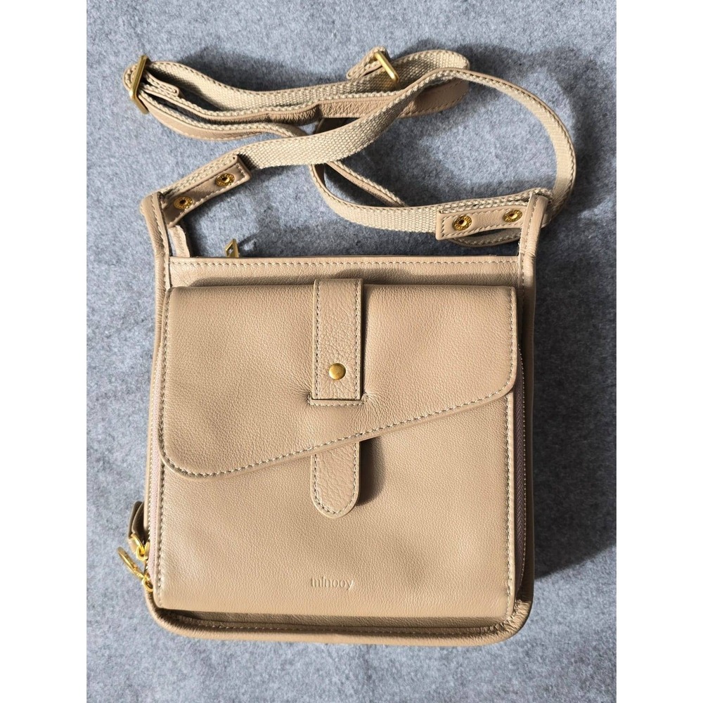 Minooy Athena Unique Design Mini Crossbody Bag Wallet 2.2L Trench Beige EUC